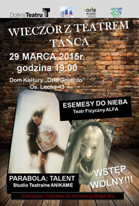 Wieczór z teatrem tańca z MDK 1 - plakat