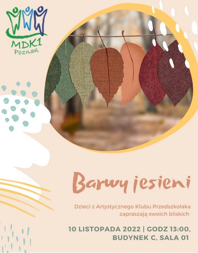 Spotkanie AKP "Barwy jesieni" - plakat